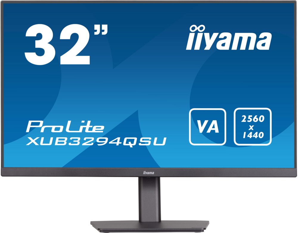 iiyama ProLite XUB3294QSU-B1 computer monitor 80 cm (31.5″) 2560 x 1440 Pixels Wide Quad HD LCD Zwart – 0