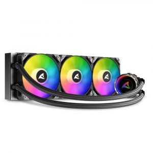 Sharkoon S90 RGB Computer behuizing, Processor Alles-in-één vloeistofkoeler 12 cm Zwart 1 stuk(s) - Afbeelding 7