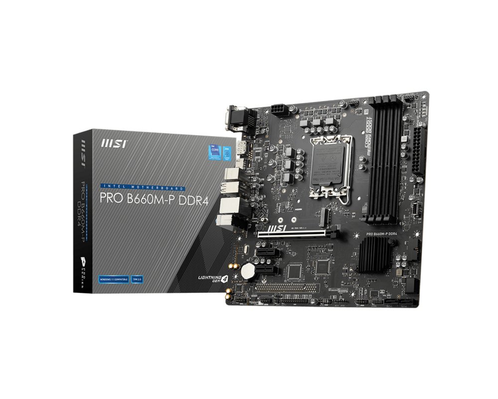 MSI PRO B660M-P DDR4 moederbord Intel B660 LGA 1700 micro ATX – 0