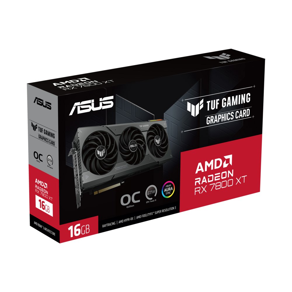 ASUS TUF Gaming TUF-RX7800XT-O16G-GAMING AMD Radeon RX 7800 XT 16 GB GDDR6 – 14