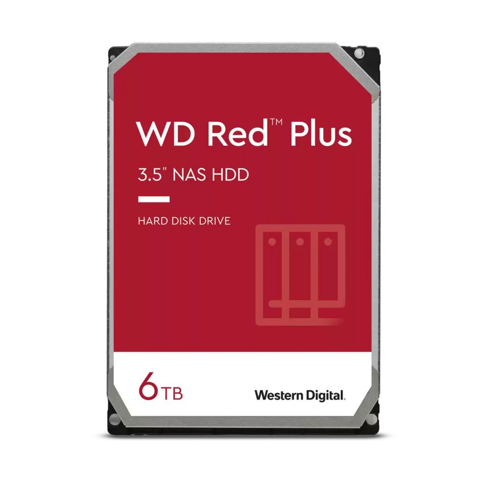 Western Digital Red Plus WD60EFPX interne harde schijf 3.5″ 6000 GB SATA III – 0