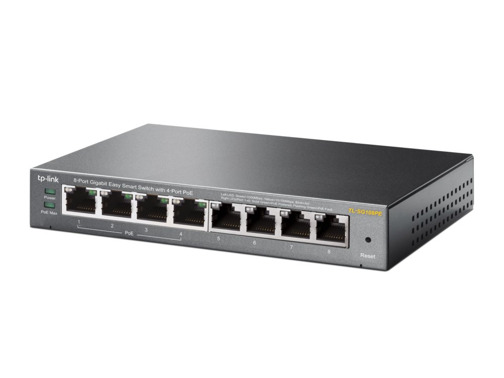 TP-LINK TL-SG108PE Unmanaged Gigabit Ethernet (10/100/1000) Power over Ethernet (PoE) Zwart – 2