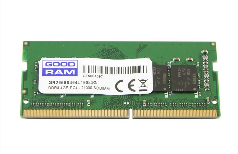 Goodram GR2666S464L19S/4G geheugenmodule 4 GB 1 x 4 GB DDR4 2666 MHz – 0
