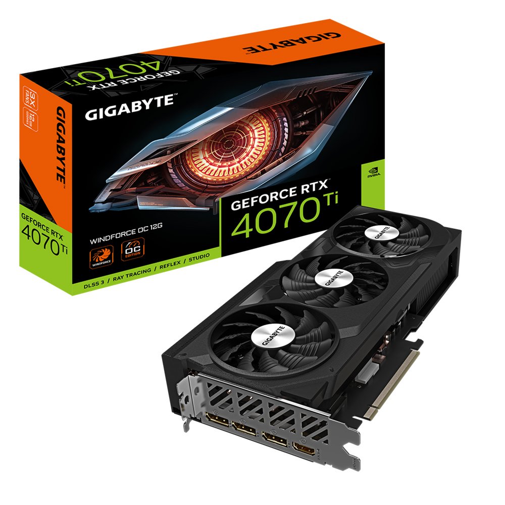 Gigabyte GeForce RTX 4070 Ti WINDFORCE OC 12G NVIDIA 12 GB GDDR6X – 0