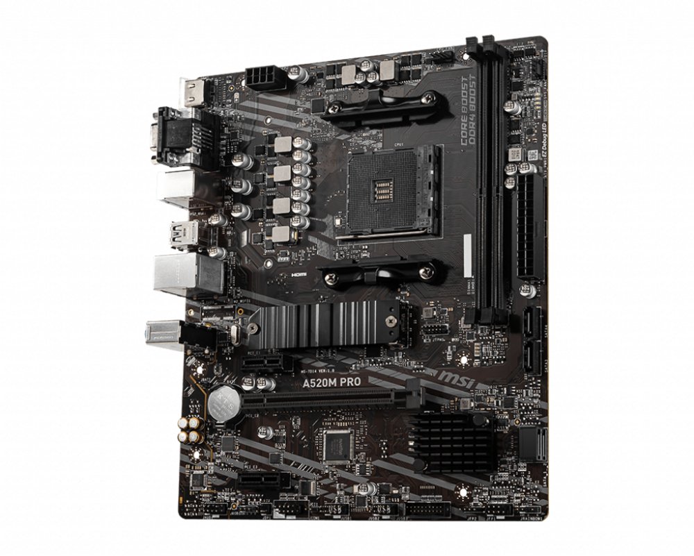 MSI A520M PRO moederbord AMD A520 Socket AM4 micro ATX – 1