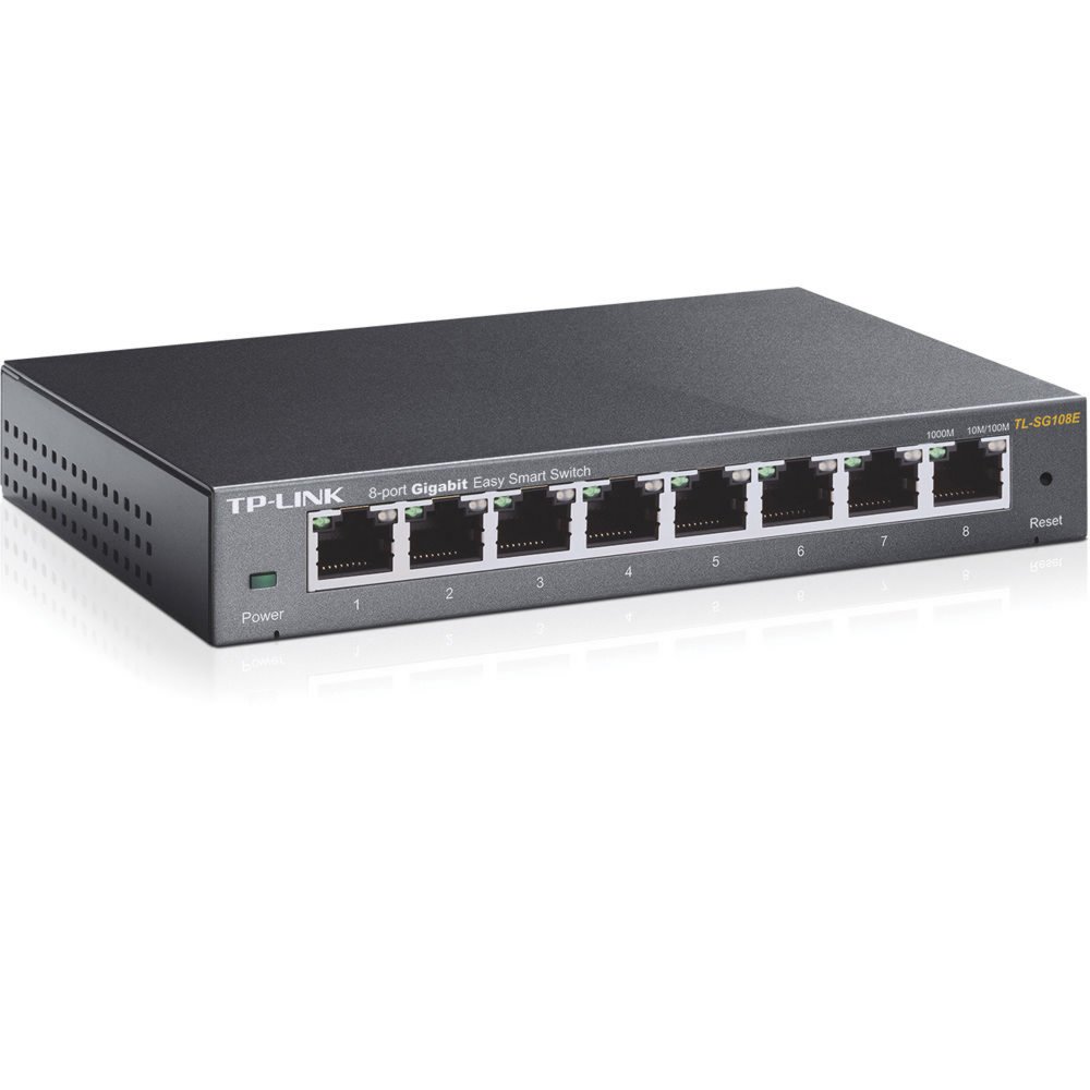 TP-Link TL-SG108E Managed L2 Gigabit Ethernet (10/100/1000) Zwart – 0