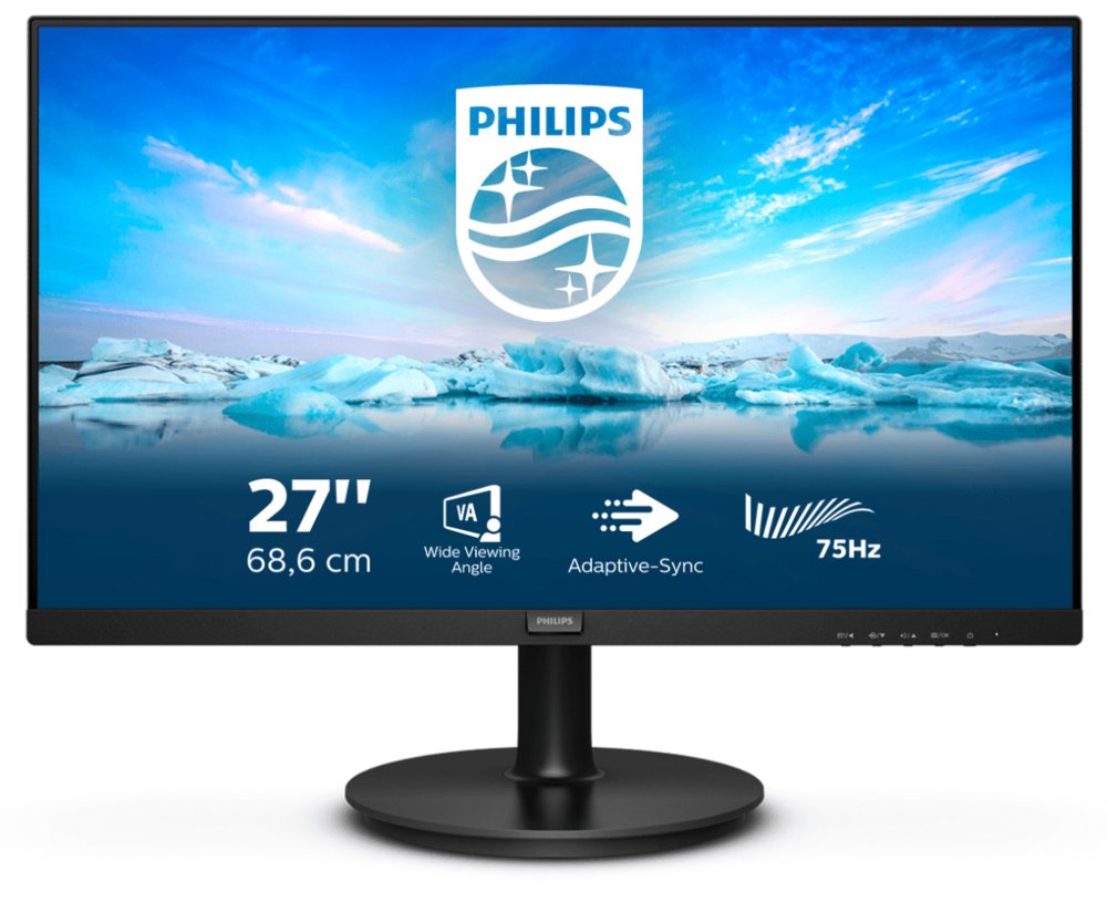 Philips V Line 272V8LA/00 computer monitor 68,6 cm (27″) 1920 x 1080 Pixels Full HD LED Zwart – 1