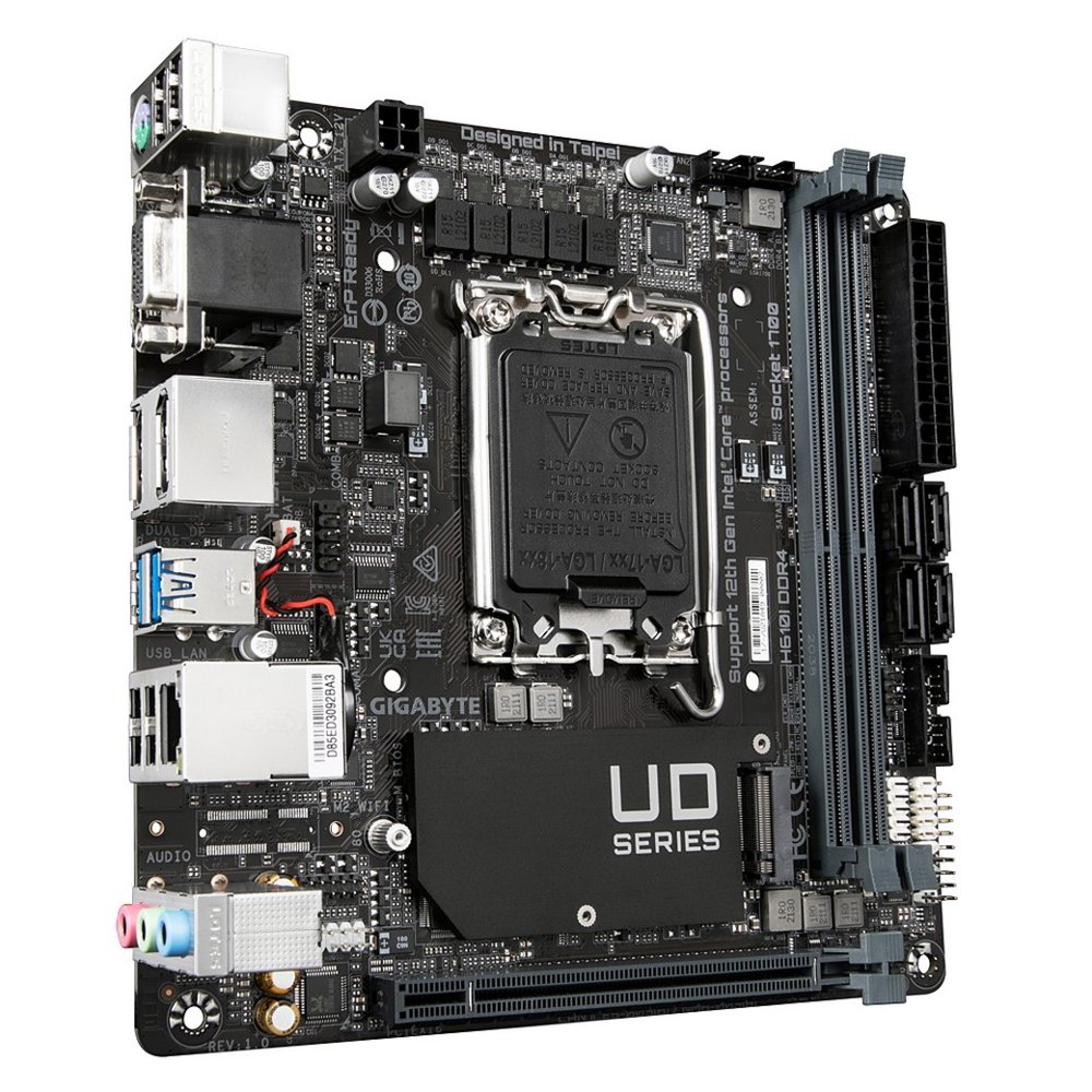 Gigabyte H610I DDR4 moederbord Intel H610 Express LGA 1700 mini ITX – 0