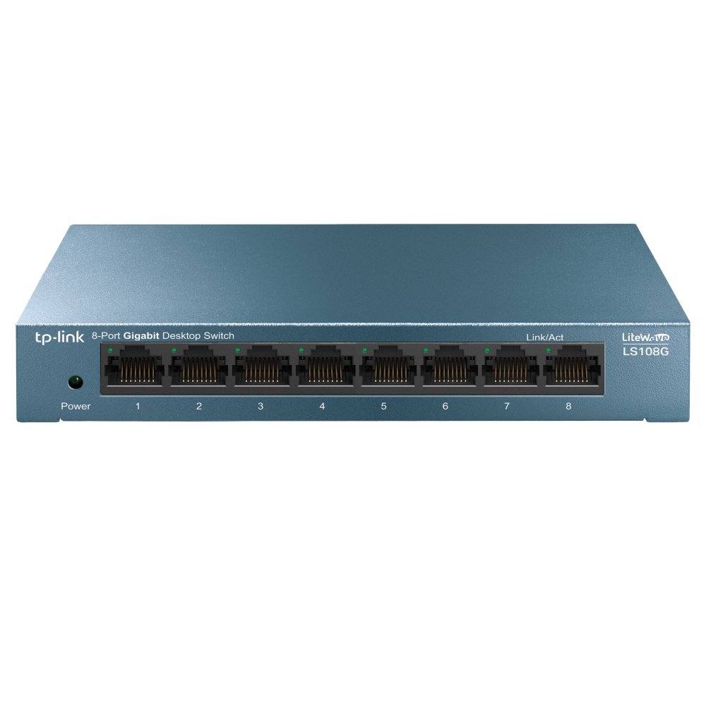 TP-LINK LS108G Unmanaged Gigabit Ethernet (10/100/1000) Blauw – 1