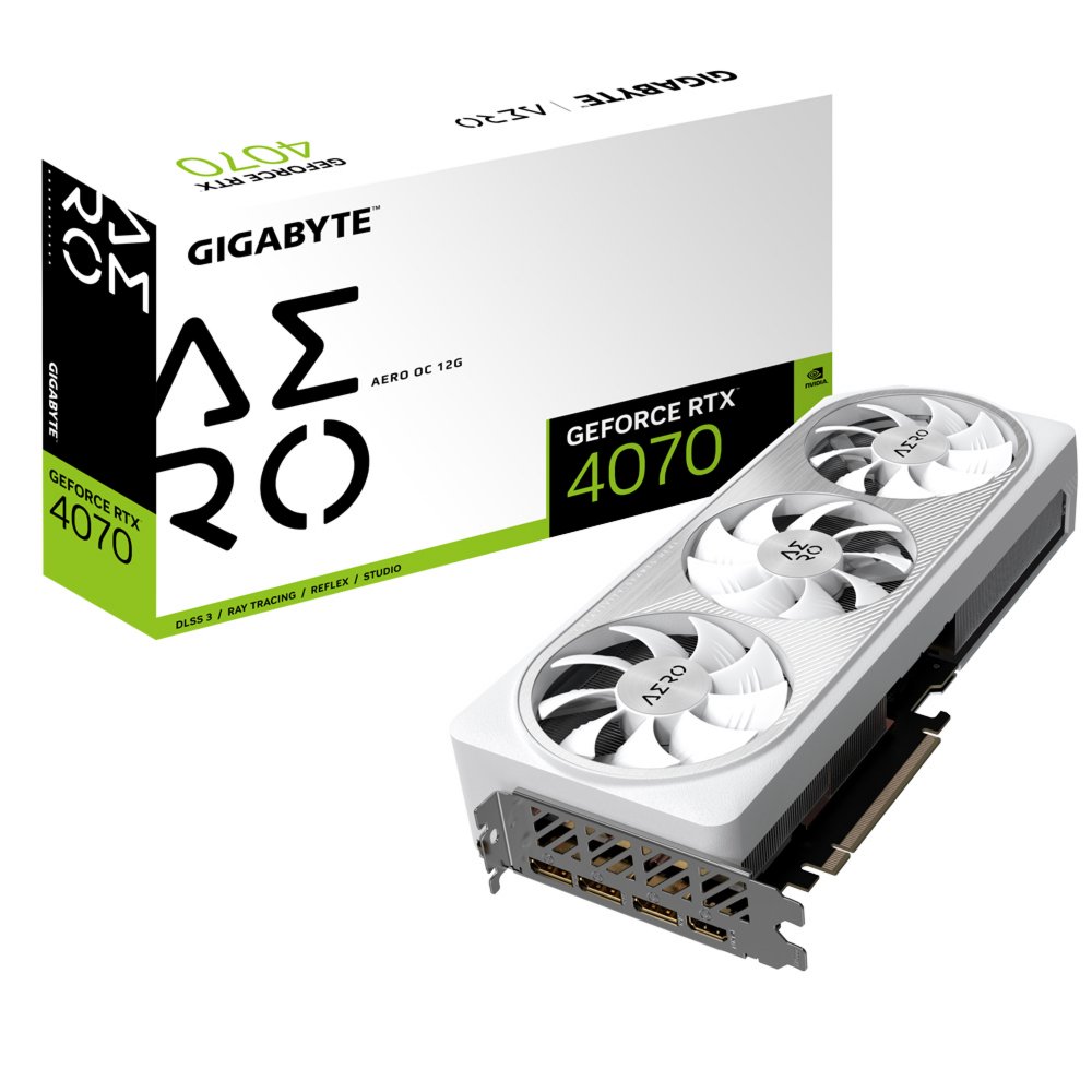 Gigabyte GV-N4070AERO OC-12GD videokaart NVIDIA GeForce RTX 4070 12 GB GDDR6X – 0