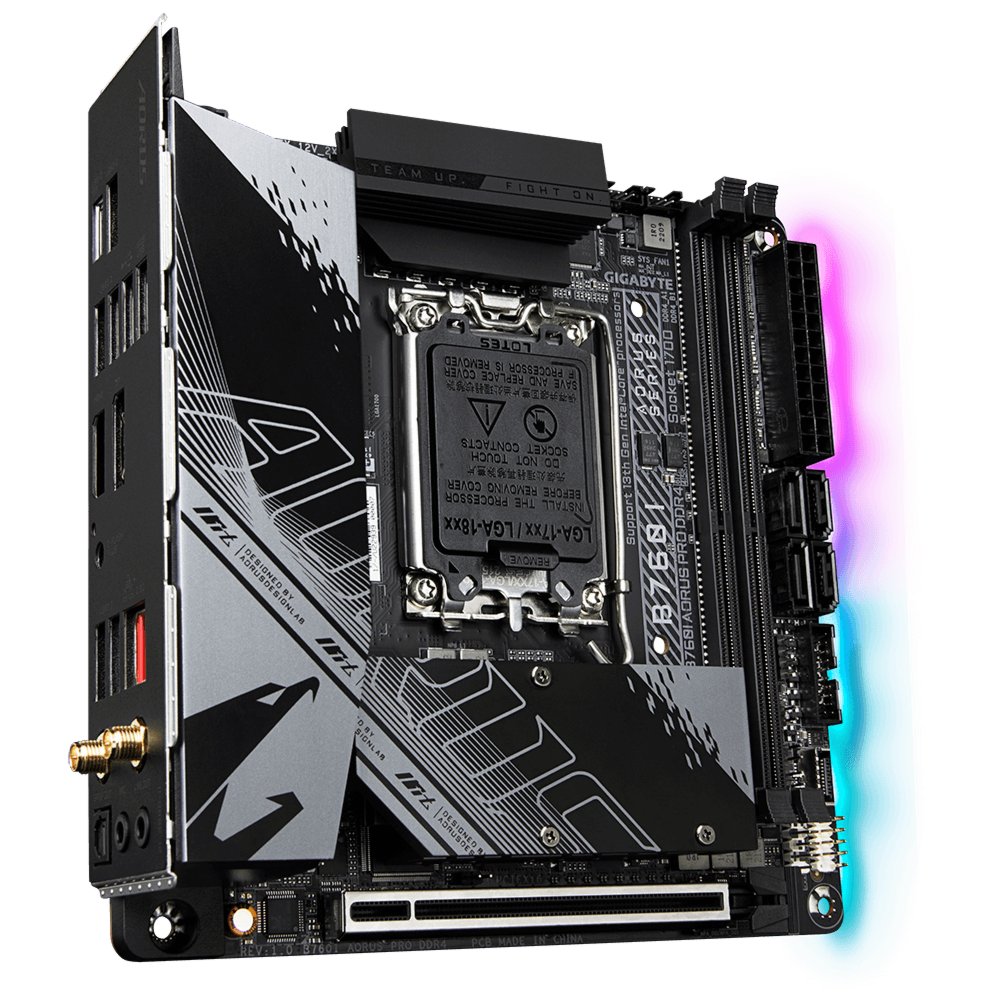 Gigabyte B760I AORUS PRO DDR4 moederbord Intel B760 Express LGA 1700 mini ITX – 1