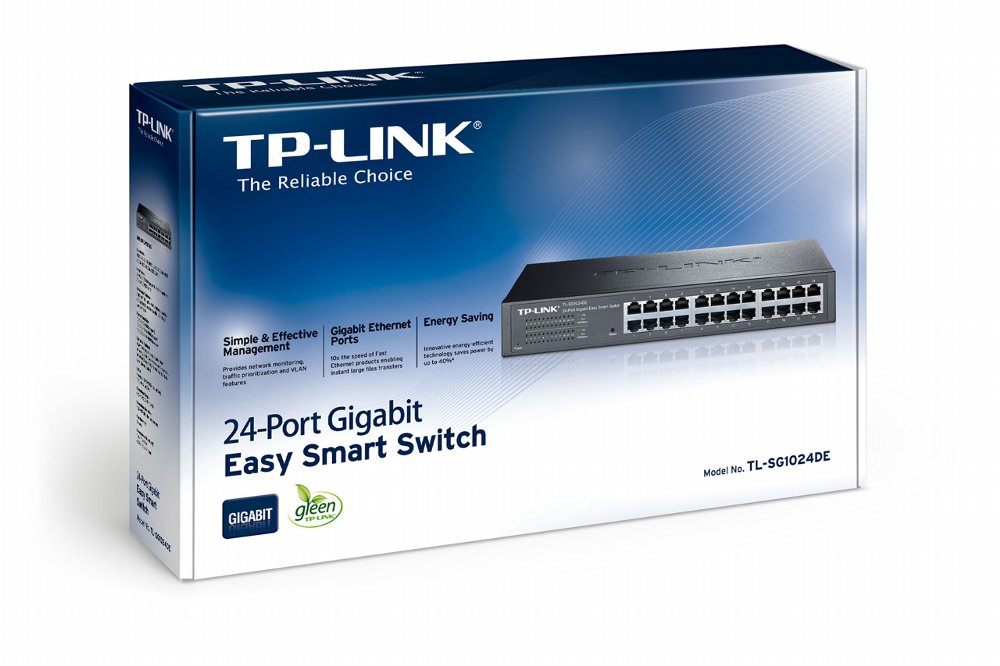 TP-LINK TL-SG1024DE Managed L2 Gigabit Ethernet (10/100/1000) Zwart – 1