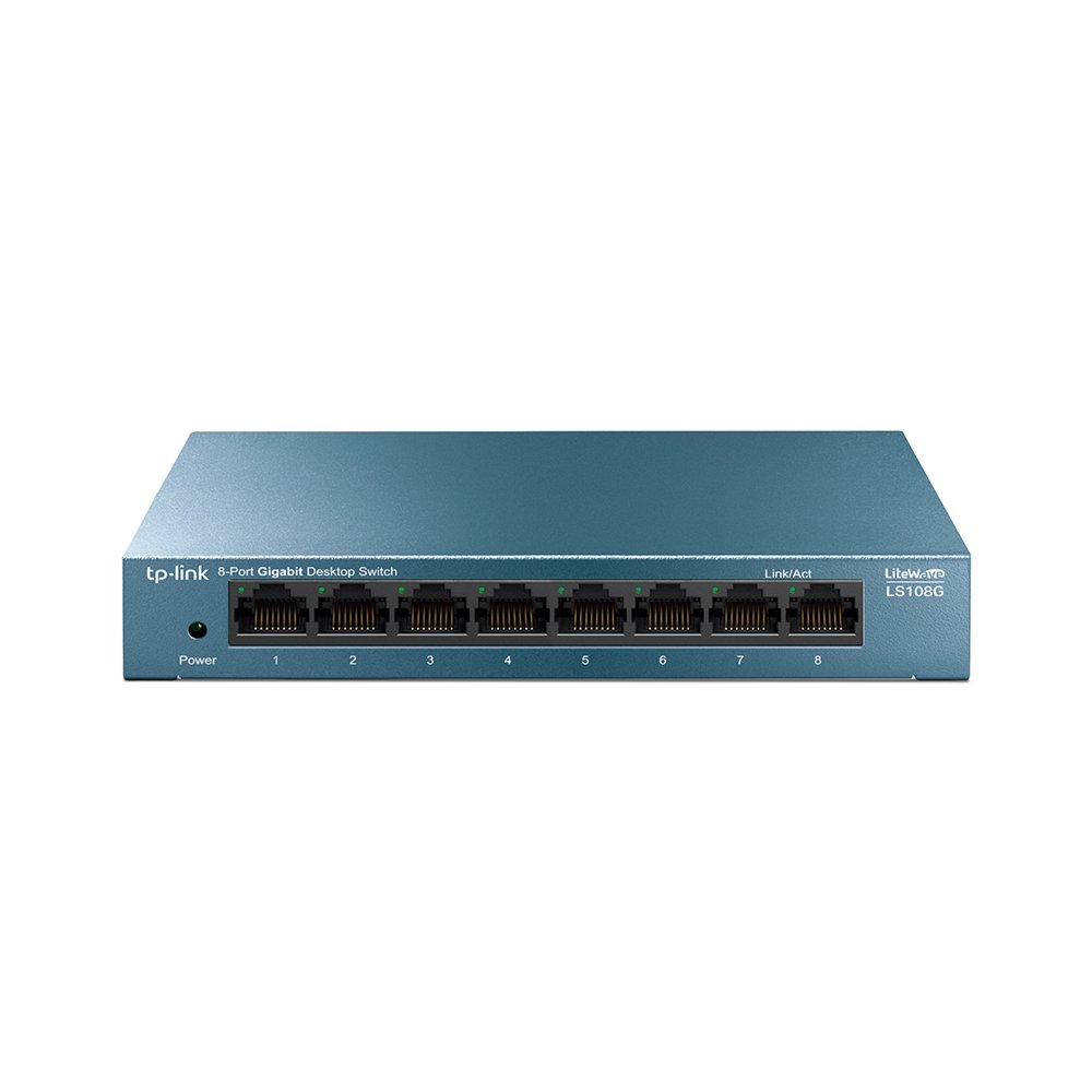 TP-LINK LS108G Unmanaged Gigabit Ethernet (10/100/1000) Blauw – 0