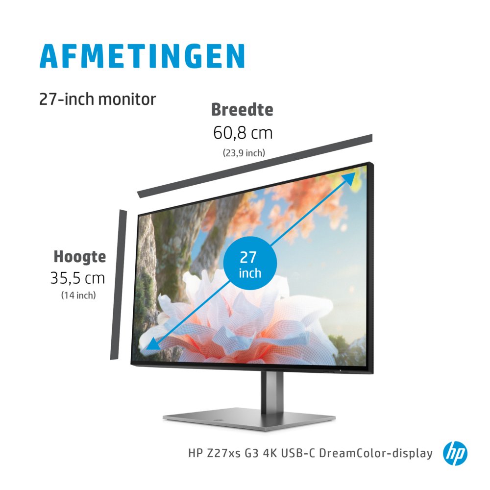 HP Z27xs G3 68,6 cm (27″) 3840 x 2160 Pixels 4K Ultra HD Zwart – 7