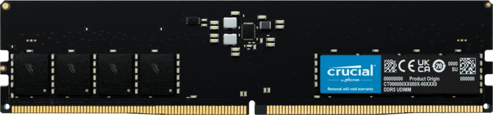 Crucial CT16G48C40U5 geheugenmodule 16 GB 1 x 16 GB DDR5 4800 MHz ECC – 0