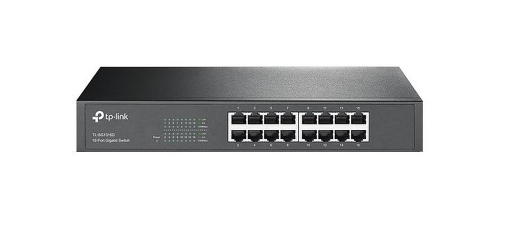 TP-Link TL-SF1016 Unmanaged Fast Ethernet (10/100) 1U Zwart – 0