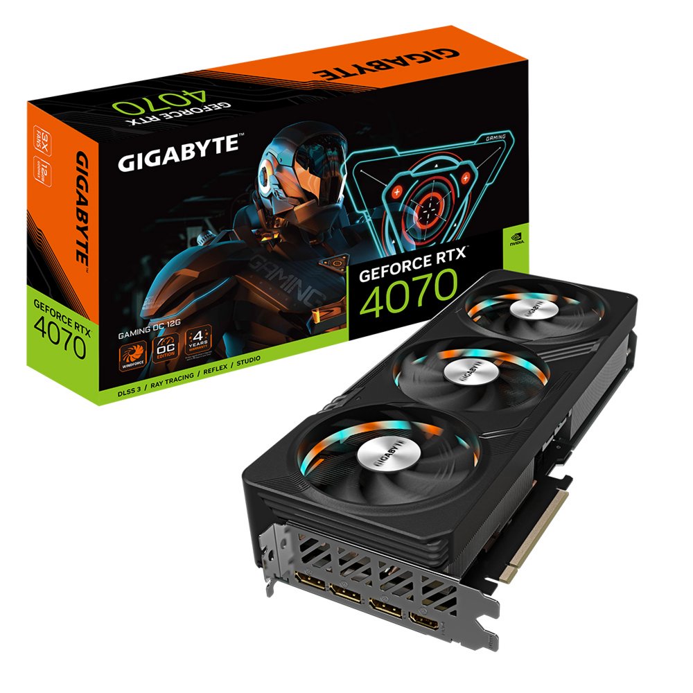 Gigabyte GV-N4070GAMING OC-12GD videokaart NVIDIA GeForce RTX 4070 12 GB GDDR6X – 0