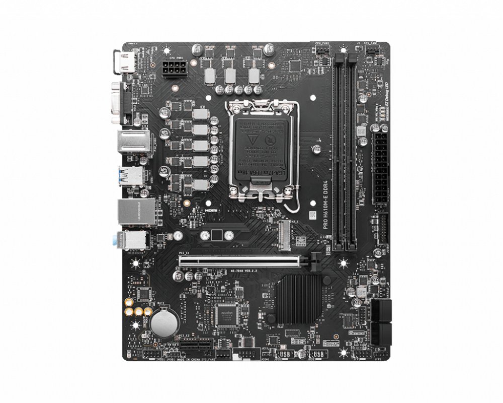 MSI PRO H610M-E DDR4 moederbord Intel H610 LGA 1700 micro ATX – 1