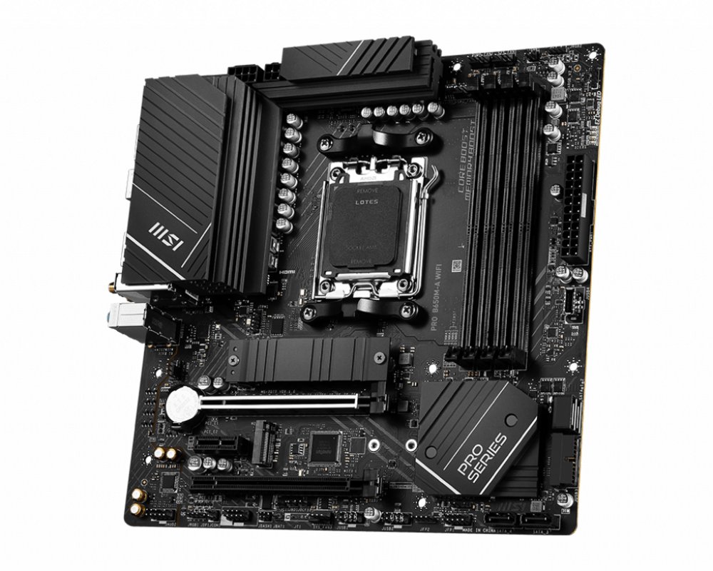 MSI PRO B650M-A WIFI AMD B650 Socket AM5 micro ATX – 1