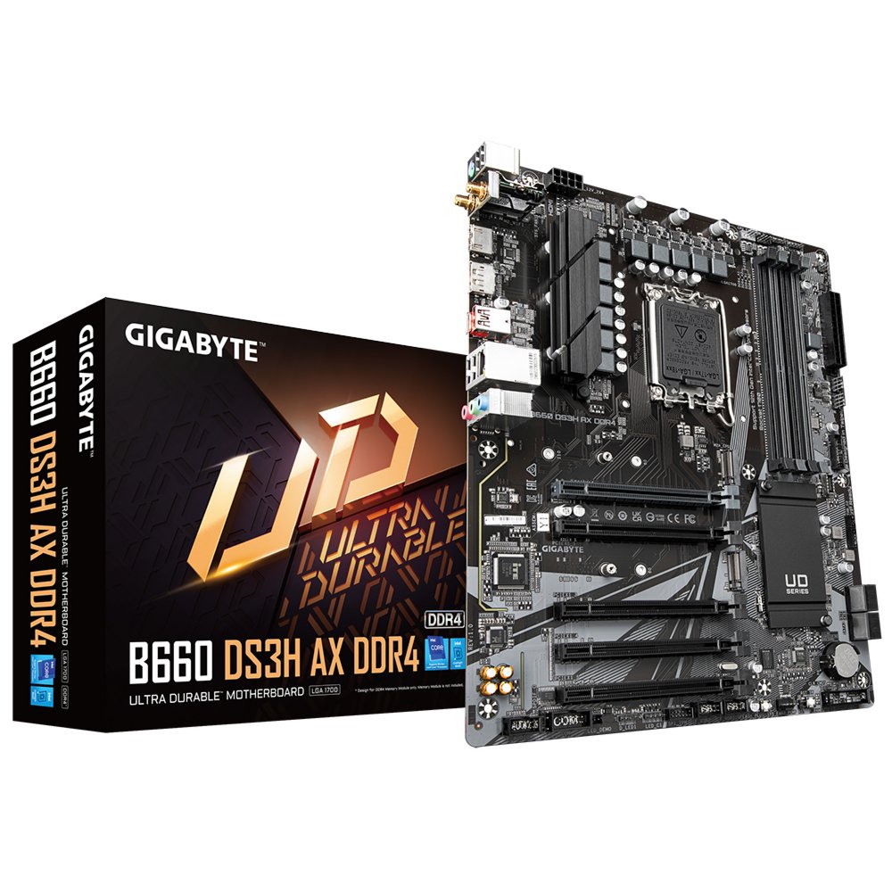 Gigabyte B660 DS3H AX DDR4 moederbord Intel B660 LGA 1700 ATX – 0