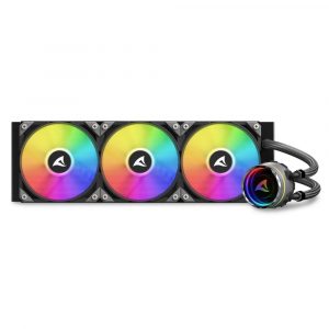 Sharkoon S90 RGB Computer behuizing, Processor Alles-in-één vloeistofkoeler 12 cm Zwart 1 stuk(s) - Afbeelding 10