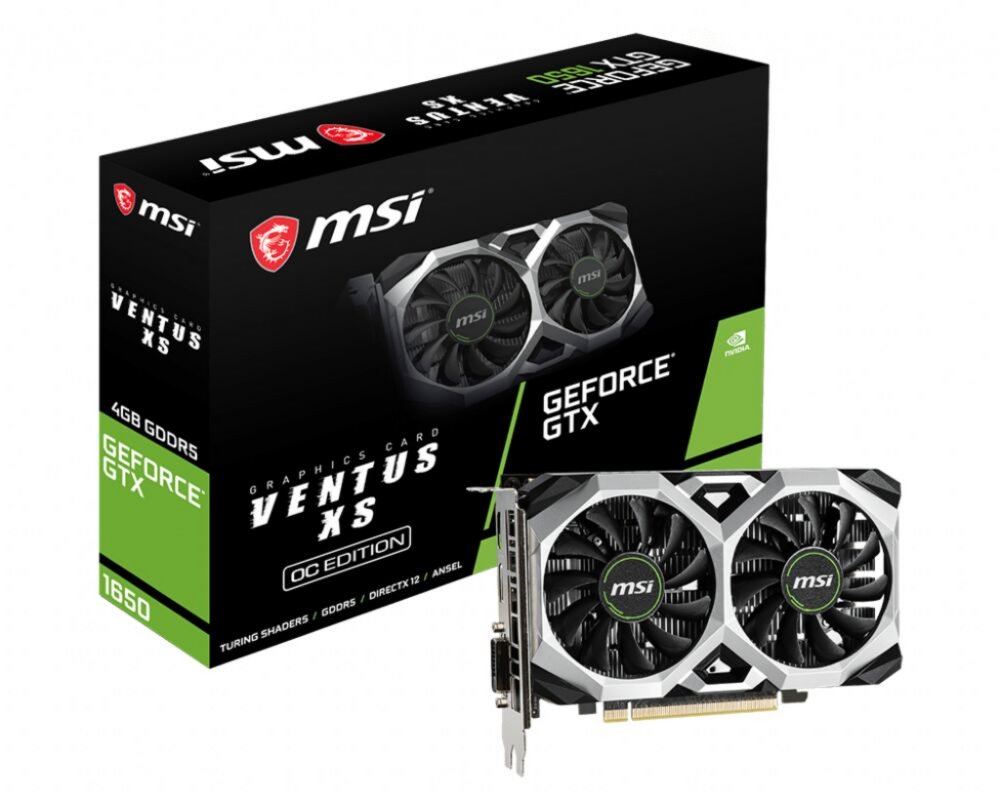 MSI GeForce GTX 1650 VENTUS XS 4G OC – 0