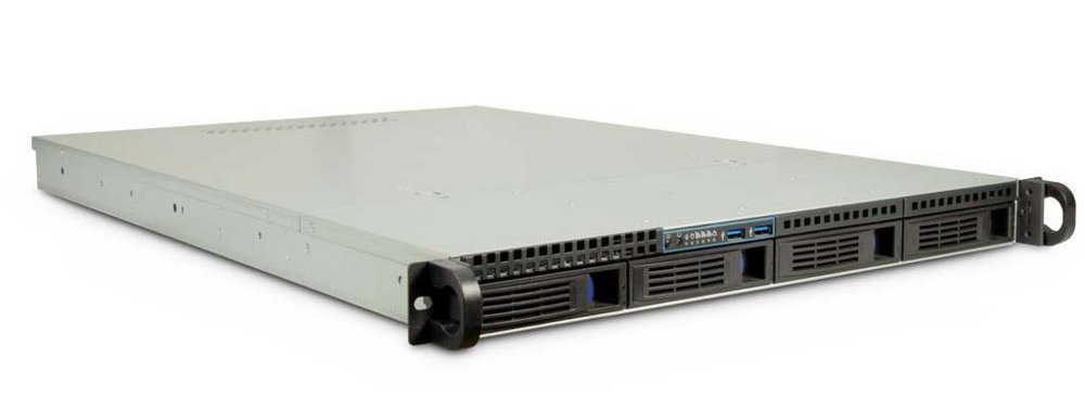 Inter-Tech IPC 1U-1404 Rack Zwart, Roestvrijstaal – 0
