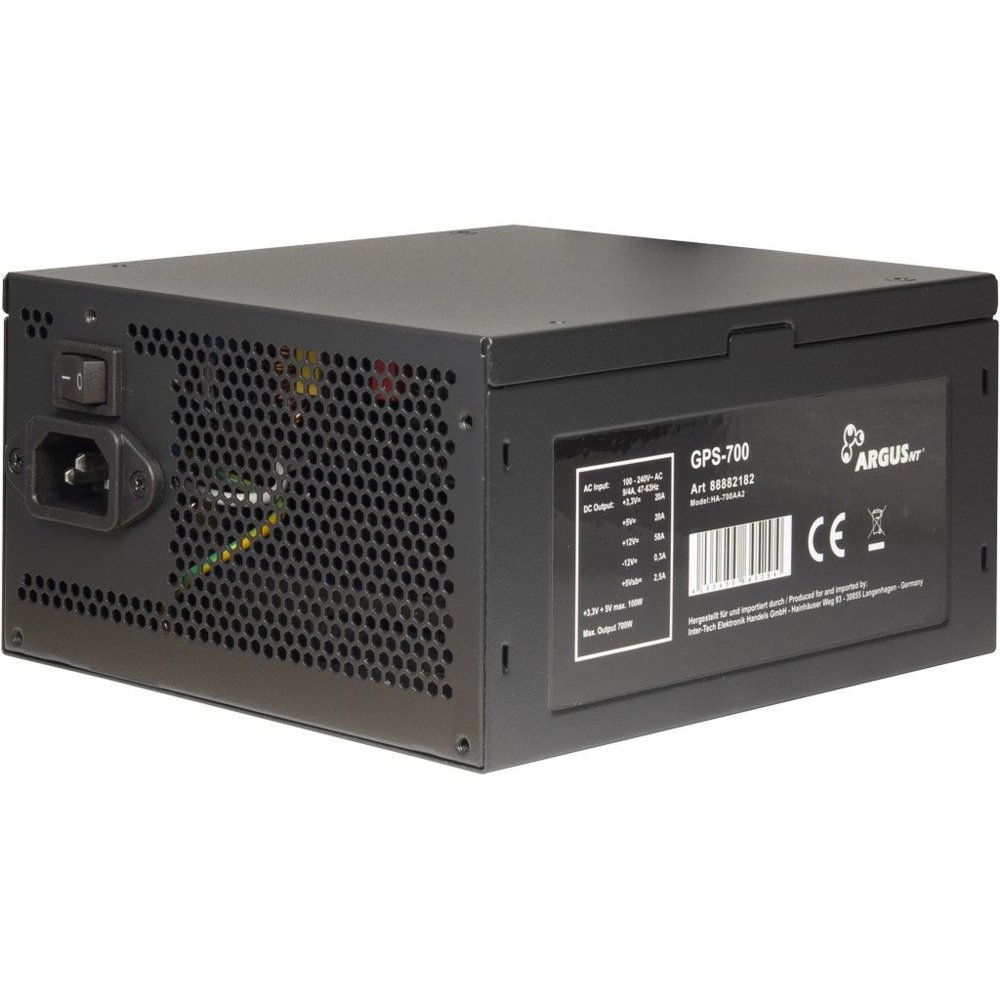 Inter-Tech ArgusNT GPS-700 power supply unit 700 W 20+4 pin ATX ATX Zwart – 2