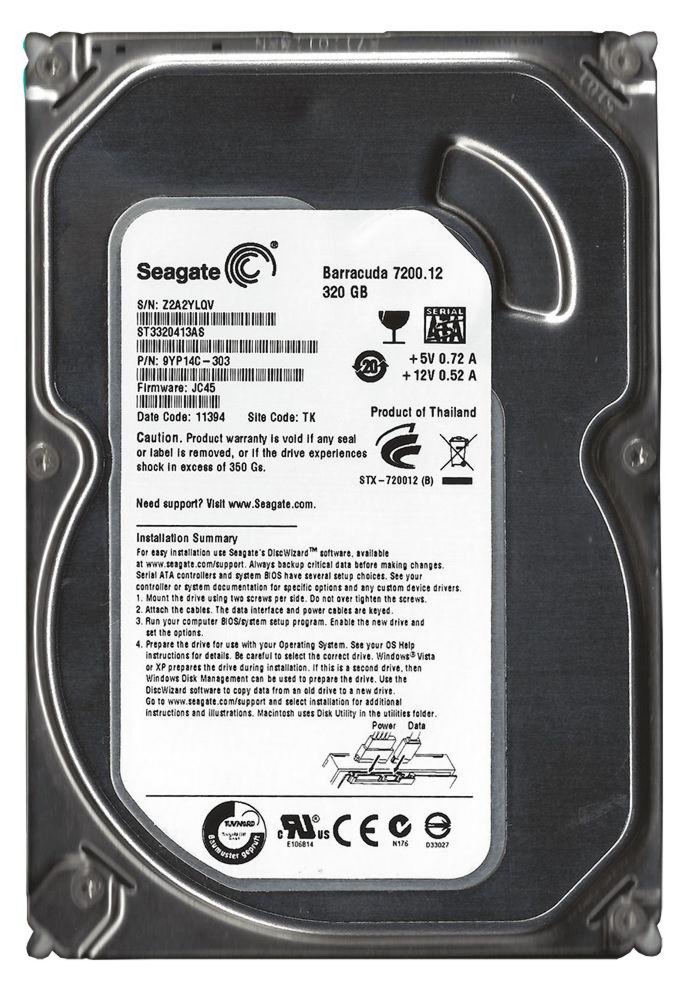 HDD Seagate 3.5inch / 250GB / 7200RPM PULLED – 0