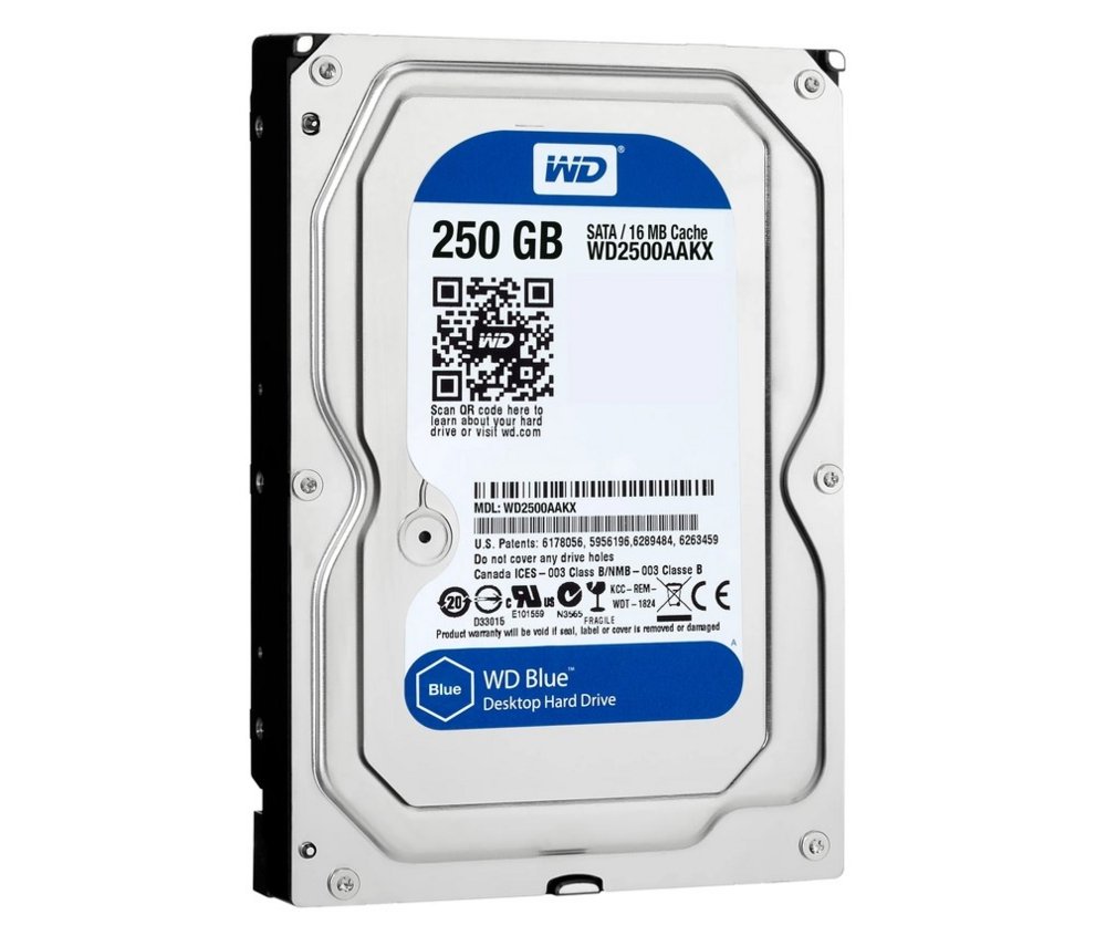 HDD WD Blue 3.5inch / 250GB / 7200RPM PULLED – 0