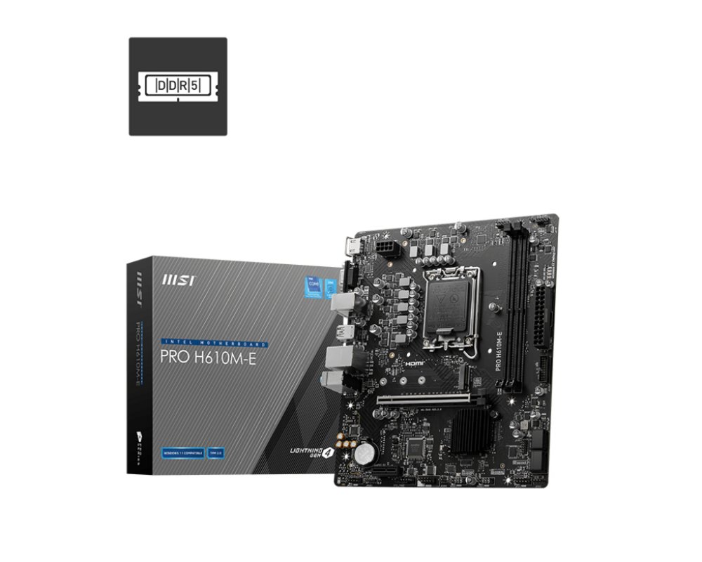 MSI PRO H610M-E moederbord Intel H610 LGA 1700 micro ATX – 0