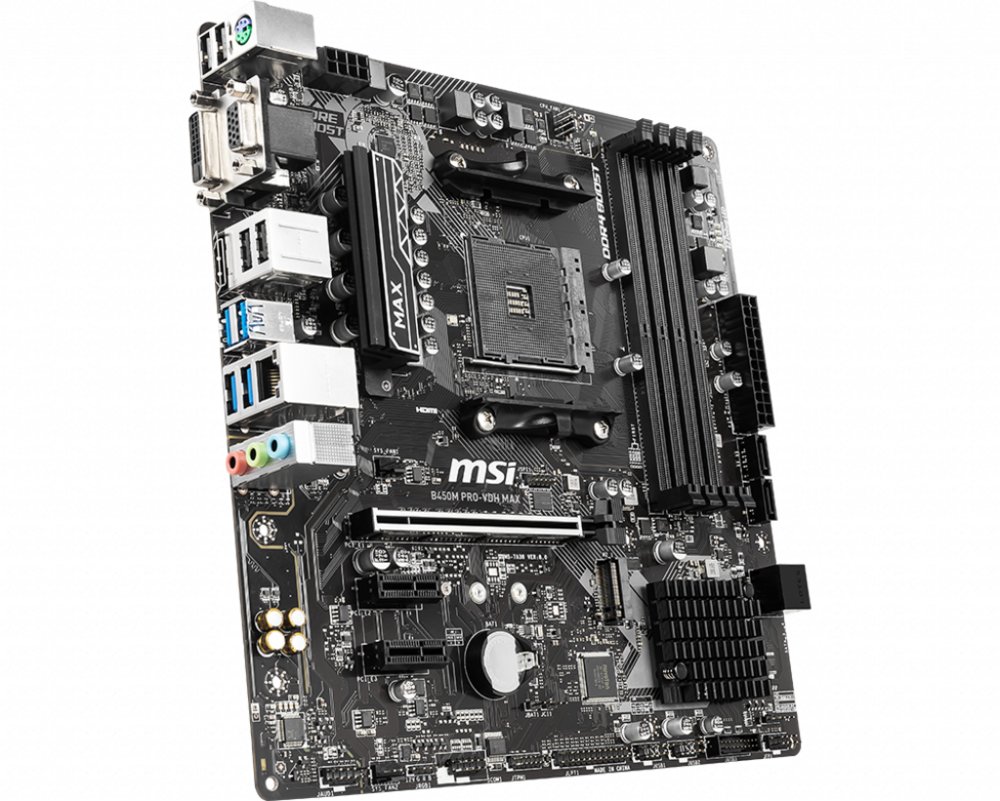 MB MSI B450M Pro-VDH / Am4 / B450 / 4xDDR4 / Micro-ATX – 7