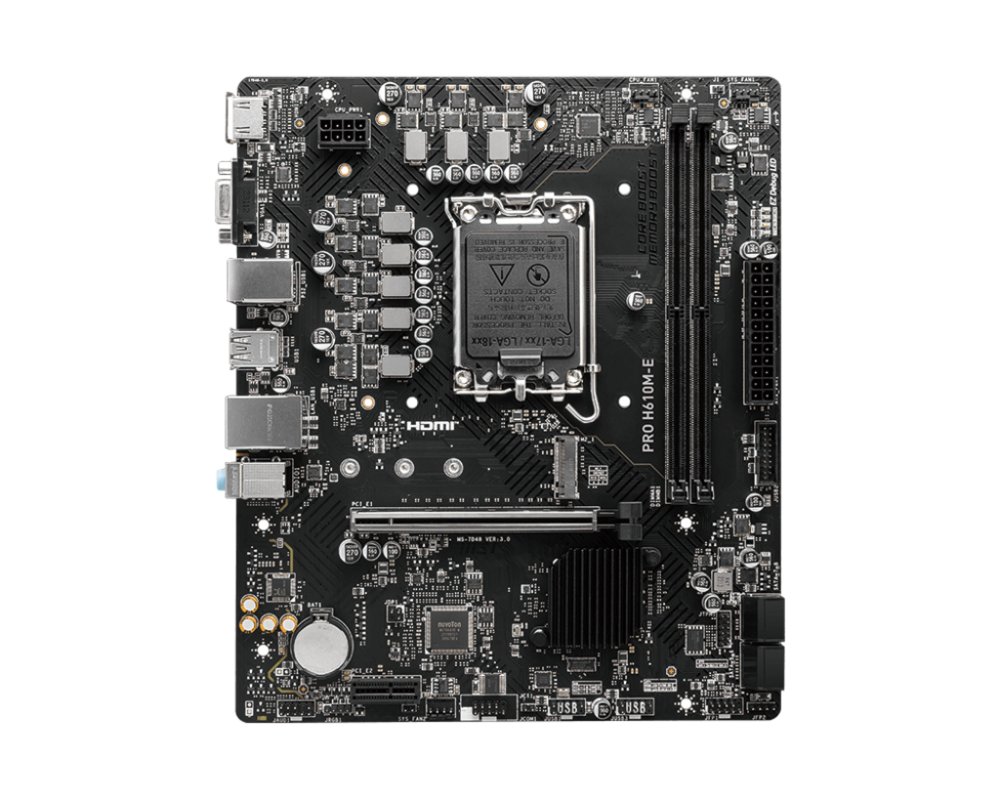 MSI PRO H610M-E moederbord Intel H610 LGA 1700 micro ATX – 1