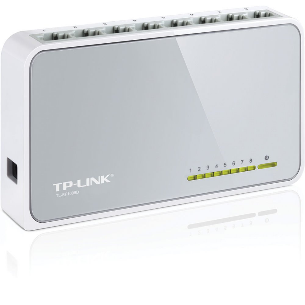 TP-LINK TL-SF1008D Unmanaged Fast Ethernet (10/100) Wit – 0