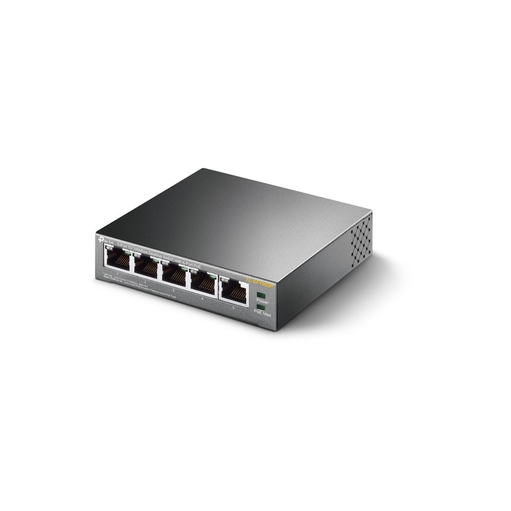 TP-LINK TL-SF1005P Unmanaged Fast Ethernet (10/100) Power over Ethernet (PoE) Zwart – 3