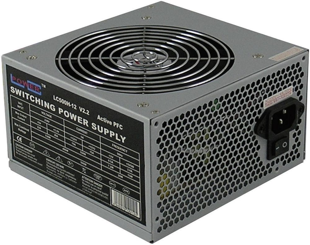 LC-Power LC500H-12 V2.2 power supply unit 500 W ATX Grijs – 0