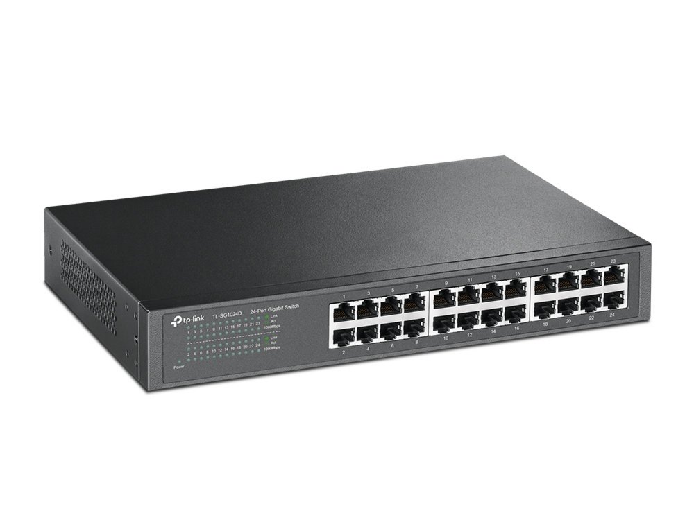 TP-LINK TL-SG1024D Unmanaged Gigabit Ethernet (10/100/1000) Grijs – 2