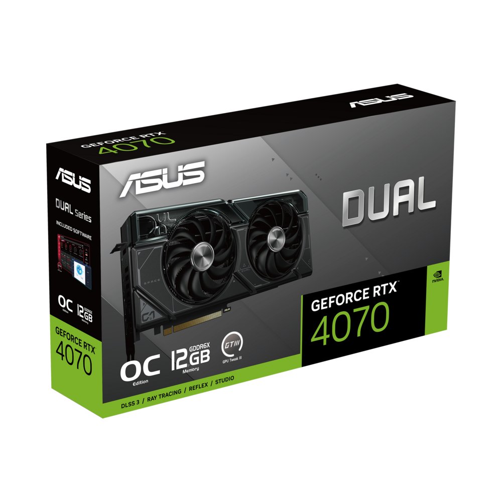 ASUS Dual -RTX4070-O12G NVIDIA GeForce RTX 4070 12 GB GDDR6X – 15