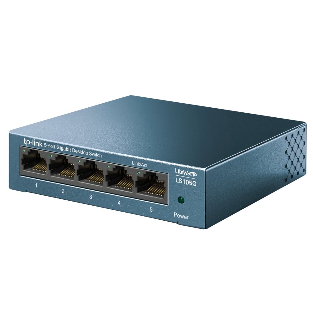 TP-Link LS105G Unmanaged Gigabit Ethernet (10/100/1000) Blauw – 1