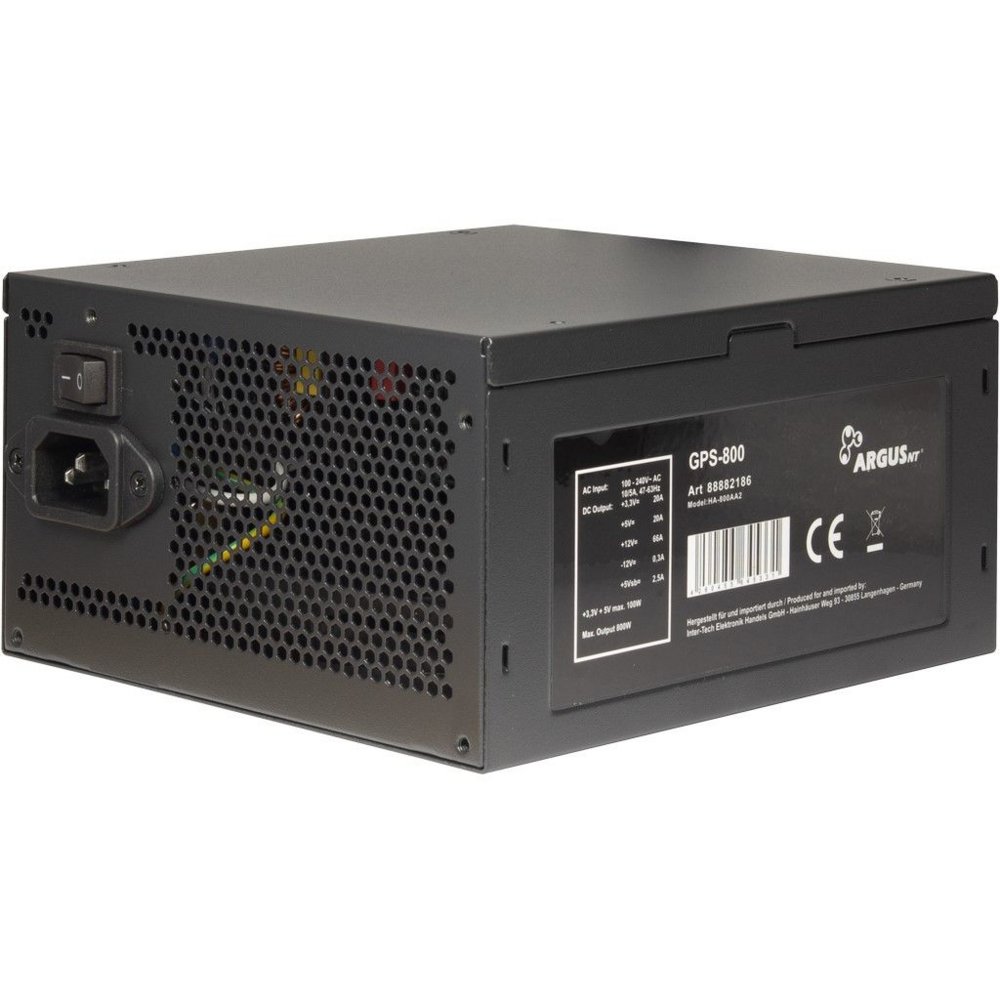 Inter-Tech ArgusNT GPS-800 power supply unit 800 W 20+4 pin ATX ATX Zwart – 2