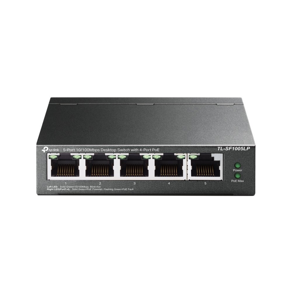 TP-Link TL-SF1005LP netwerk-switch Unmanaged Fast Ethernet (10/100) Power over Ethernet (PoE) Zwart – 0