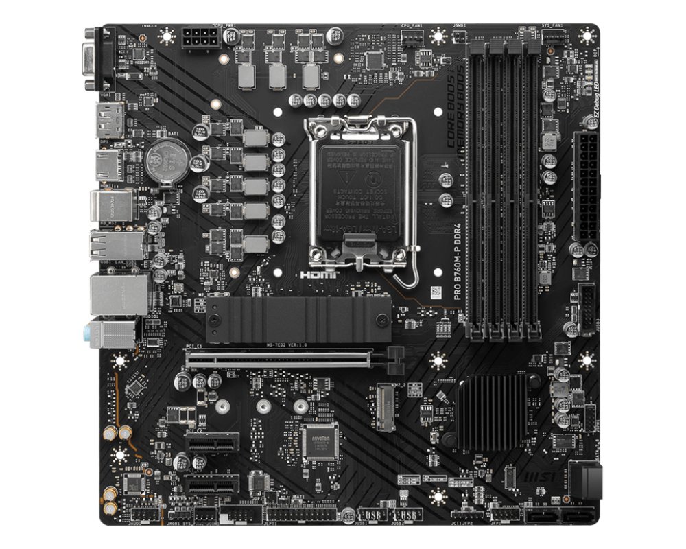MSI PRO B760M-P DDR4 moederbord Intel B760 LGA 1700 micro ATX – 1