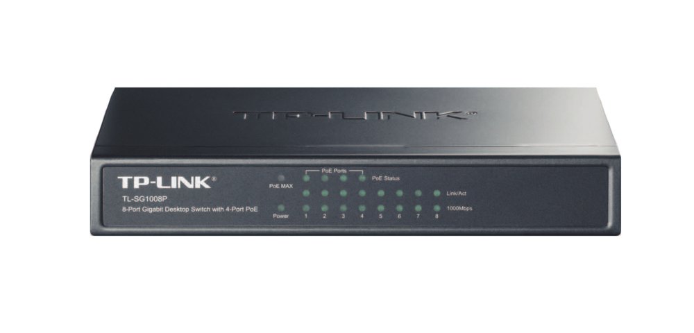 TP-LINK TL-SG1008P Gigabit Ethernet (10/100/1000) Power over Ethernet (PoE) Grijs – 0