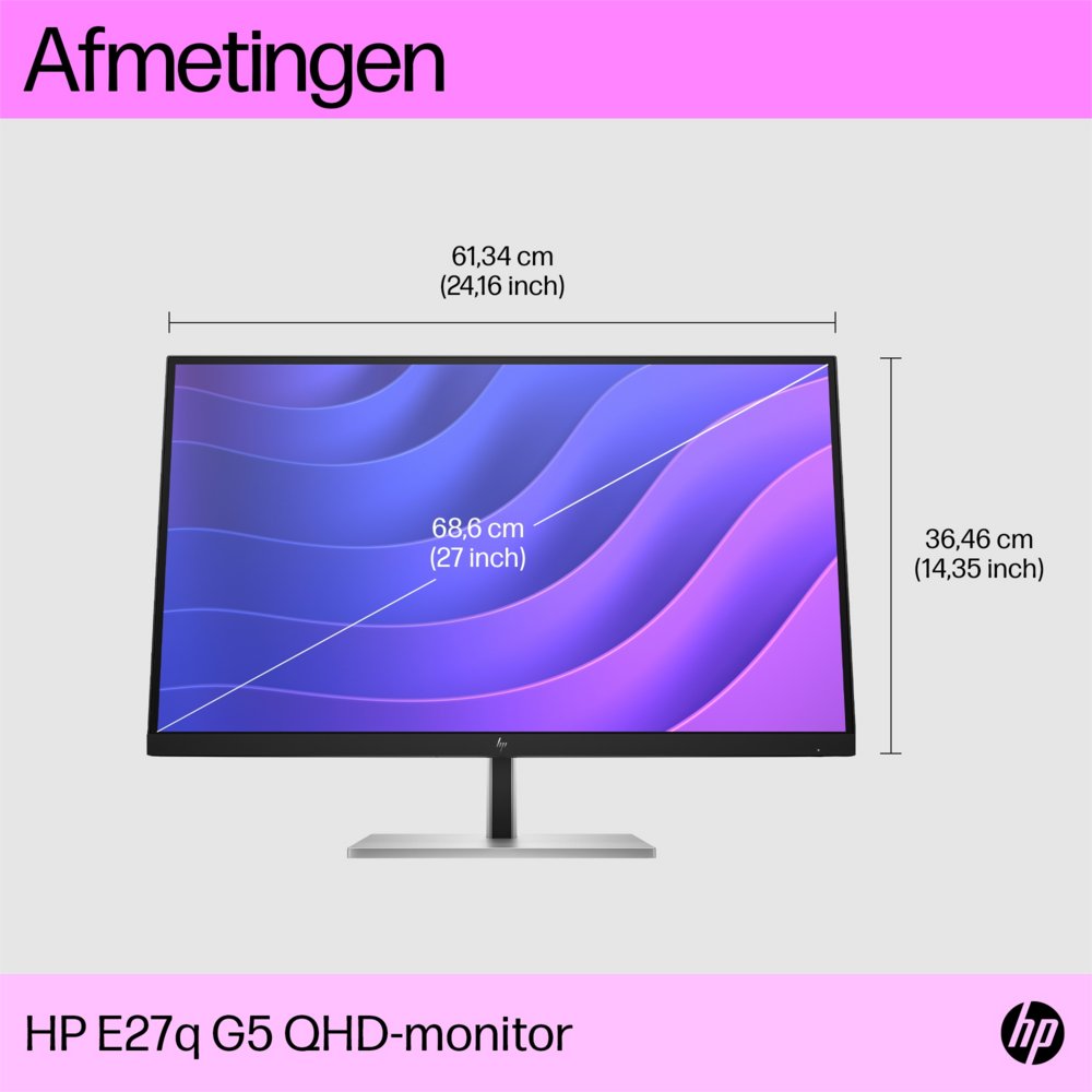 MON HP E27Q G5 27 Inch 2560×1440 (Quad HD) IPS 75HZ DP HDMI – 9