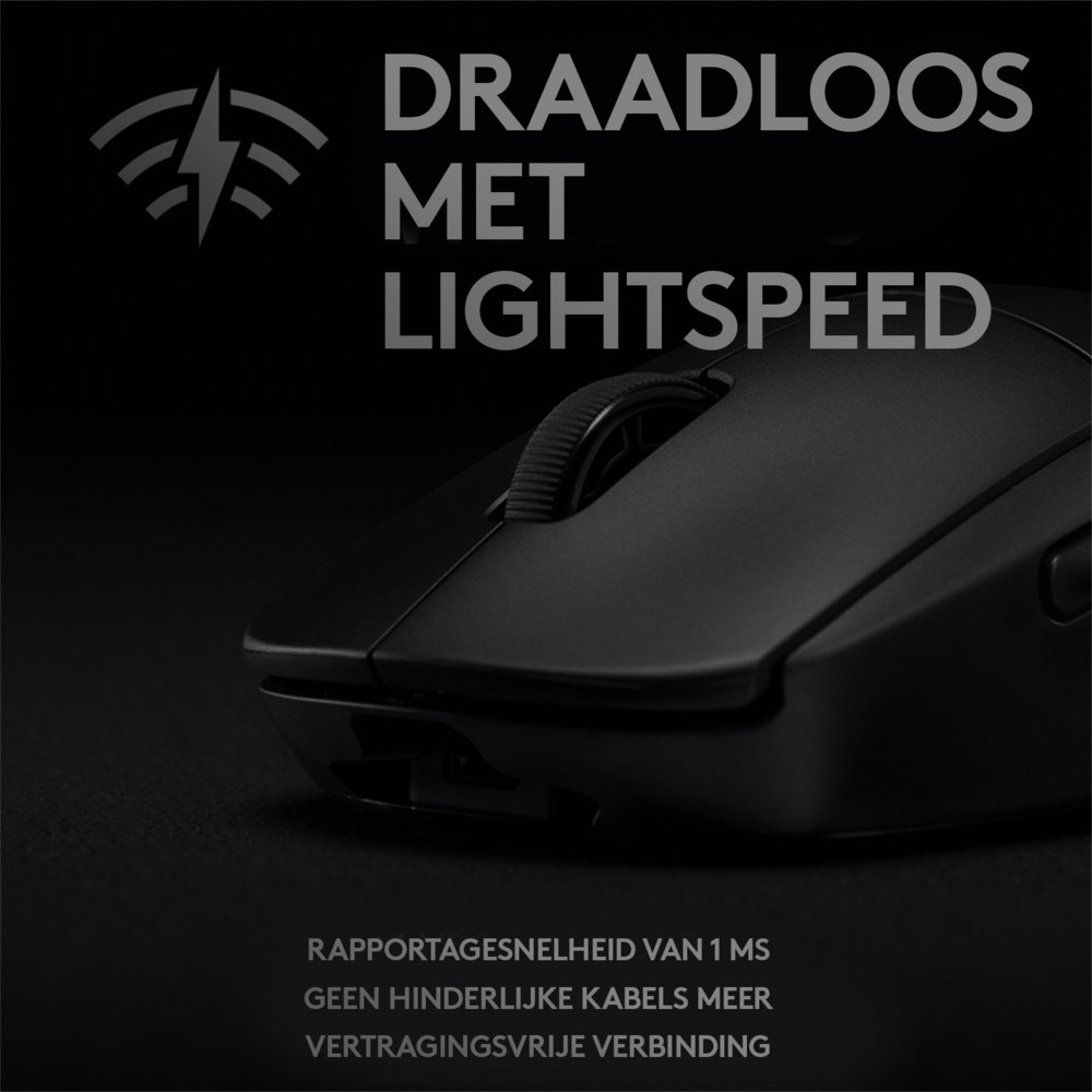 Logitech G Pro Wireless muis Ambidextrous RF Draadloos Optisch 25600 DPI – 9