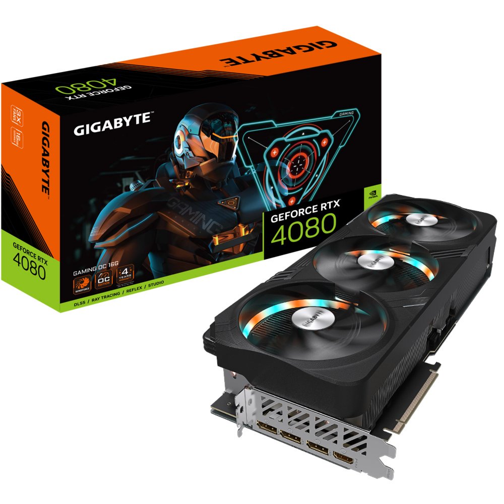 Gigabyte GeForce RTX 4080 16GB GAMING OC NVIDIA GDDR6X – 0
