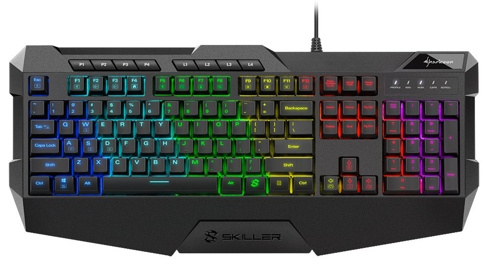 Sharkoon SKILLER SGK4 toetsenbord USB QWERTY Amerikaans Engels Zwart – 0