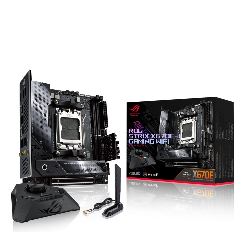 ASUS ROG STRIX X670E-I GAMING WIFI AMD X670 Socket AM5 mini ITX – 0