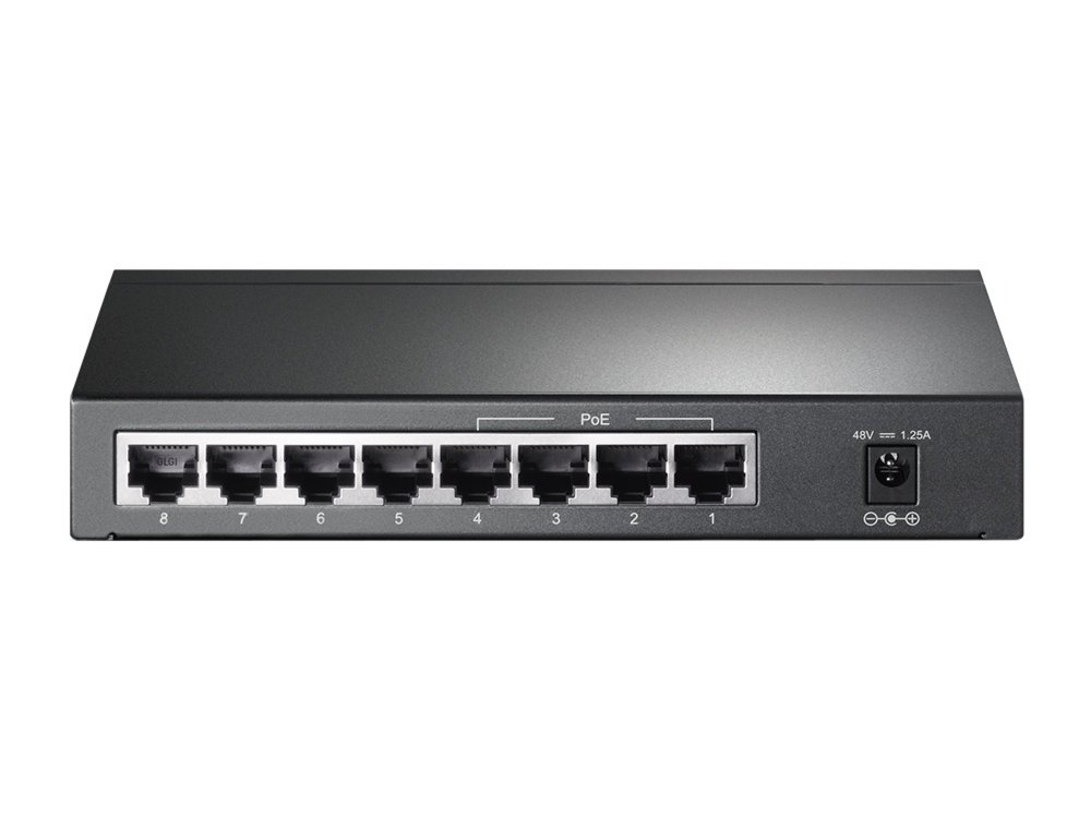 TP-LINK TL-SG1008P Gigabit Ethernet (10/100/1000) Power over Ethernet (PoE) Grijs – 3