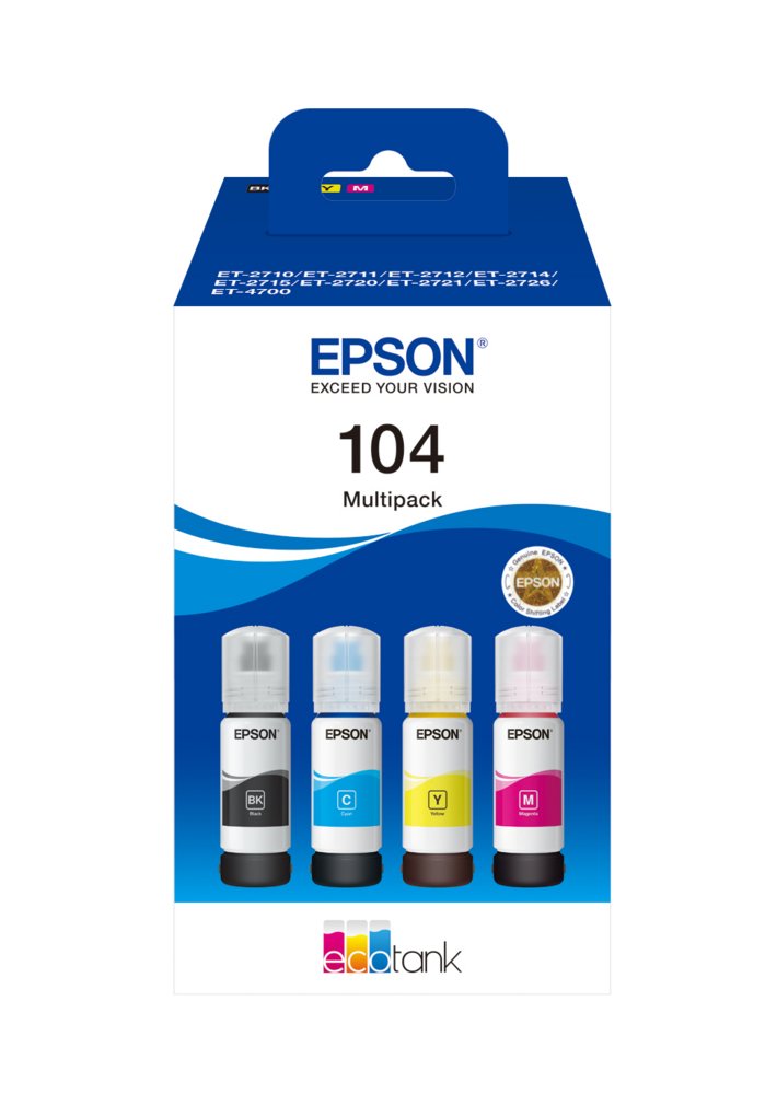 Epson 104 EcoTank 4-colour Multipack – 0